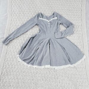 New KAWAII Pleated Maid Skater Dress